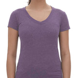 M&O Women's Fine Blend V-Neck T-Shirt