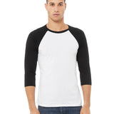 BELLA + CANVAS - Unisex Three-Quarter Sleeve Baseball Tee