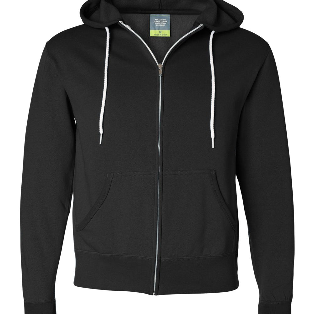 Independent Lightweight Full Zip-Up Hooded Sweatshirt
