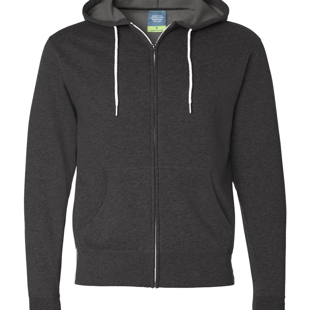 Independent Lightweight Full Zip-Up Hooded Sweatshirt