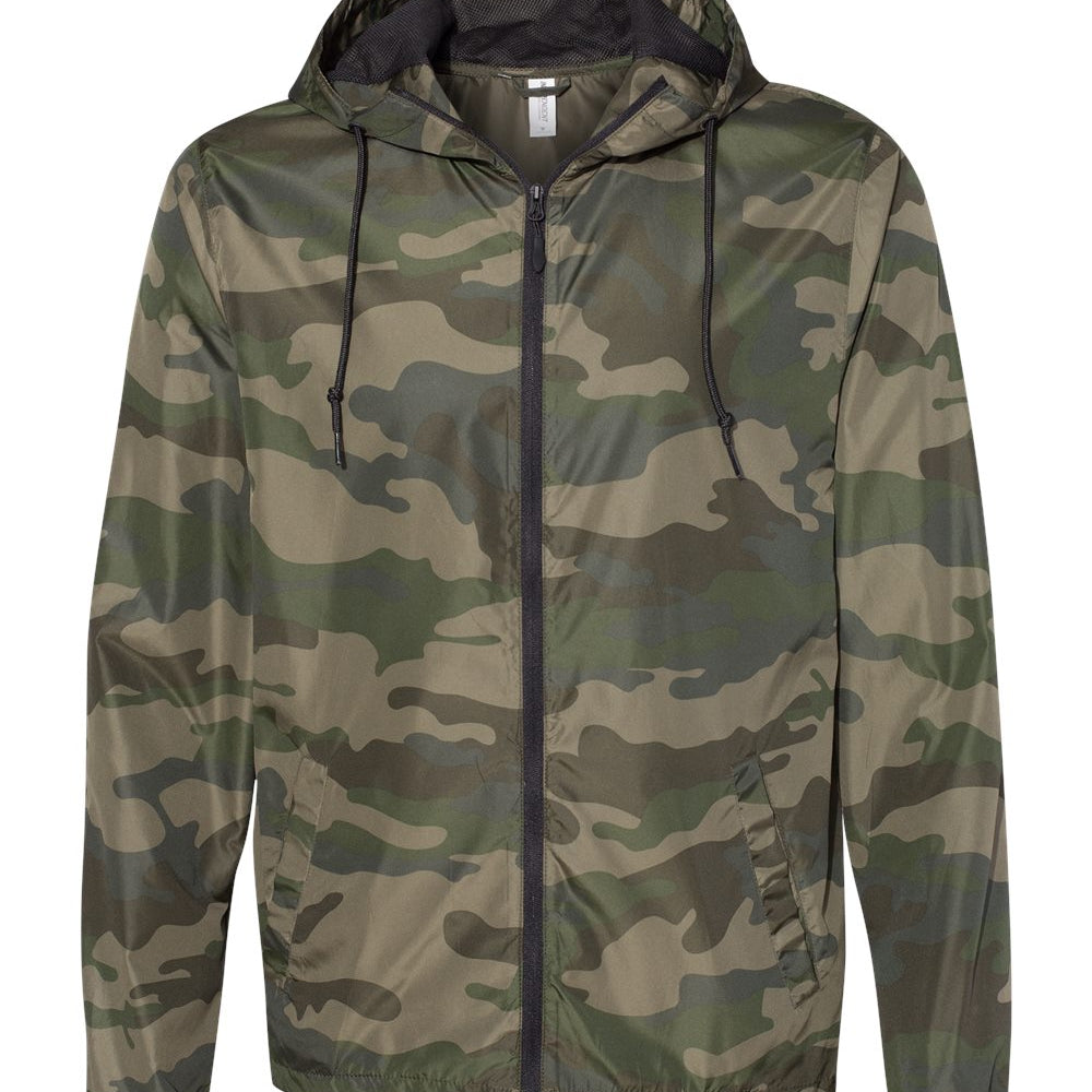Independent Lightweight Windbreaker Full-Zip Jacket