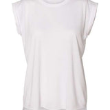 BELLA + CANVAS - Women’s Flowy Rolled Cuffs Muscle Tee