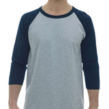 M&O Raglan Three-Quarter Sleeve Baseball T-Shirt