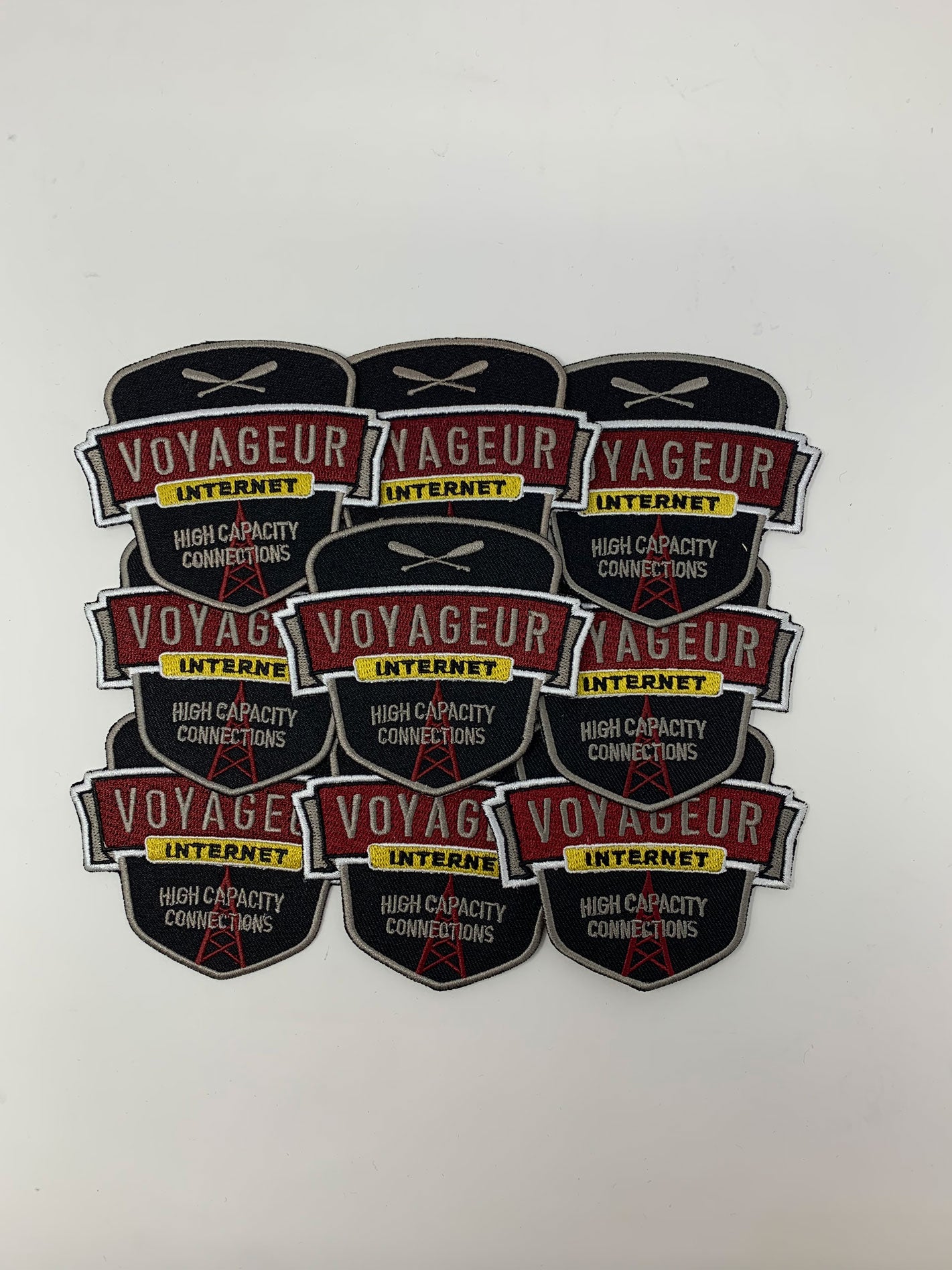 Embroidery Tag Voyageur Internet High Capacity Connections patch.