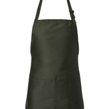 Q-Tees - Full-Length Apron with Pouch Pocket