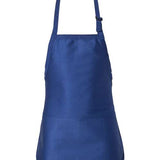 Q-Tees - Full-Length Apron with Pouch Pocket