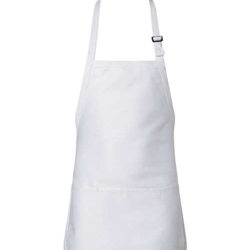Q-Tees - Full-Length Apron with Pouch Pocket