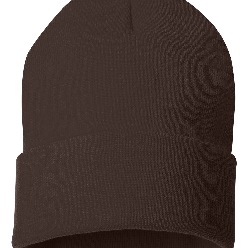Sportsman Solid 12" Cuffed Beanie SP12
