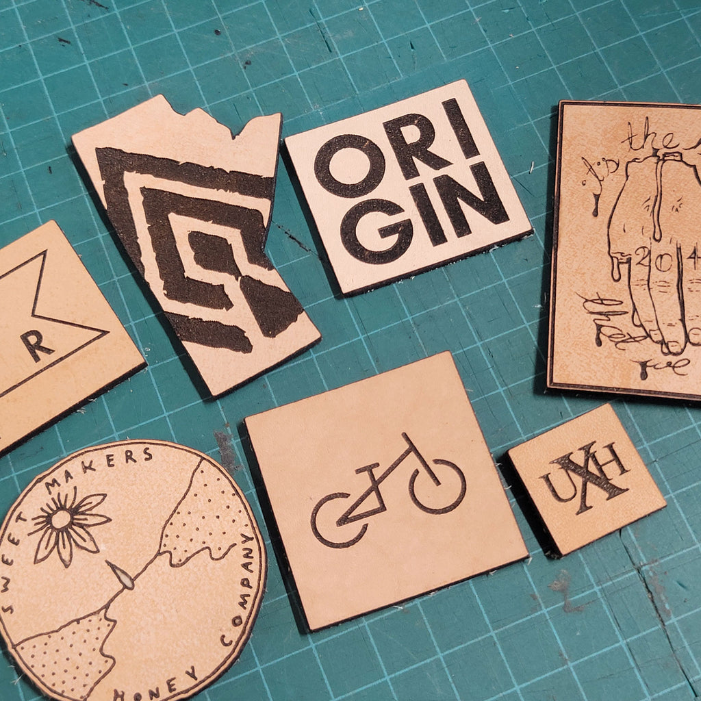 Assorted Vegan Tan Leather Patches 