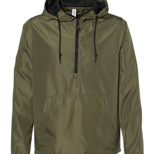 Independent Lightweight Quarter-Zip Windbreaker Pullover Jacket
